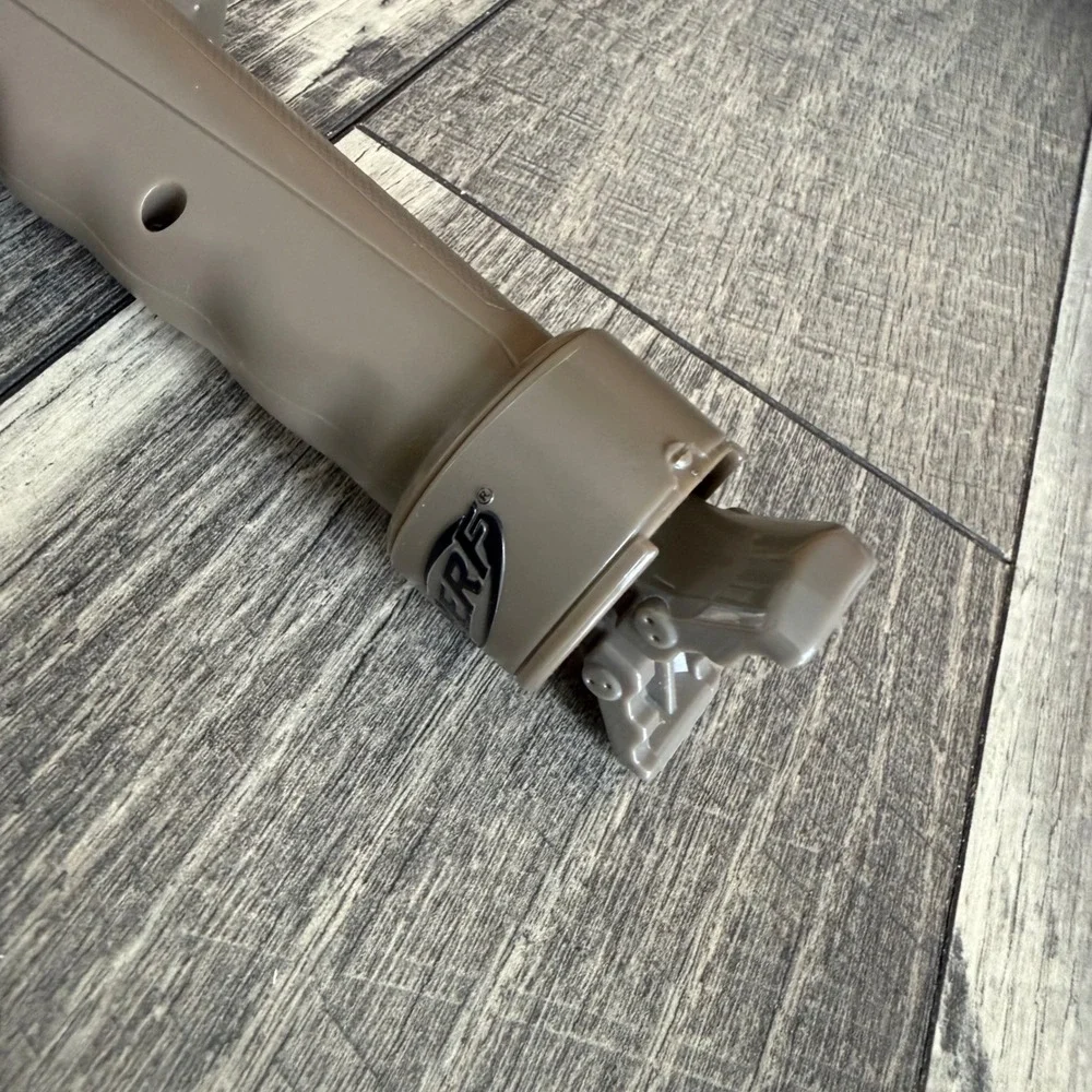 Nerf N-Strike Tactical Bipod Foregrip Tan Hasbro 2009 Blaster Rail Accessory Toy